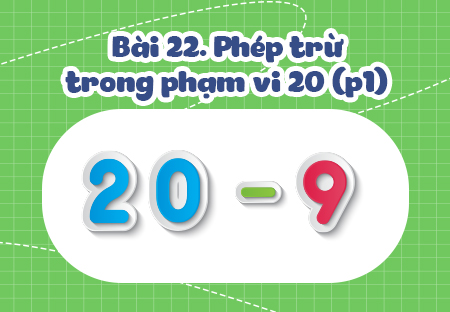 Bài 4. Phép trừ trong phạm vi 20 (Phần 1)