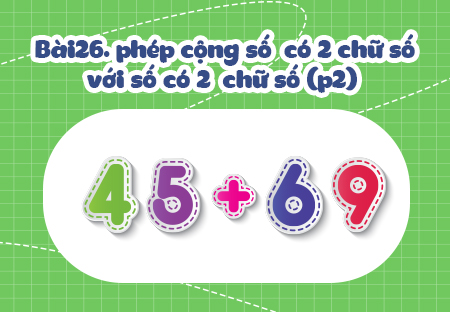 Bài 4. Phép cộng số có hai chữ số với số có hai chữ số (Phần 2)