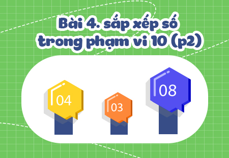 Bài 4. Sắp xếp các số trong phạm vi 10 (Phần 2)