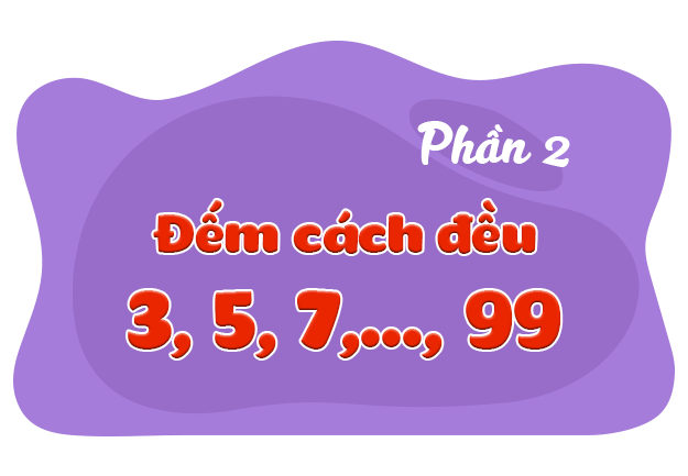 Bài 08. Đếm cách đều đơn vị (P2)