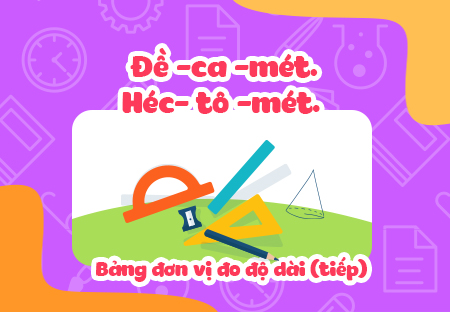 Đề-ca-mét. Héc-tô-mét. Bảng đơn vị đo độ dài (tiếp)