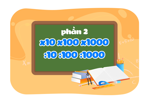 Nhân với 10; 100 ; 1000;….Chia cho 10; 100; 1000;…(Phần 2)
