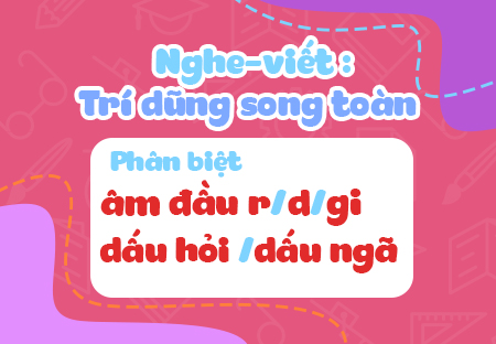 Nghe - viết: Trí dũng song toàn. Phân biệt âm đầu r/d/gi, dấu hỏi/dấu ngã