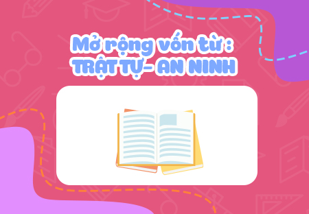 Mở rộng vốn từ: Trật tự - An ninh