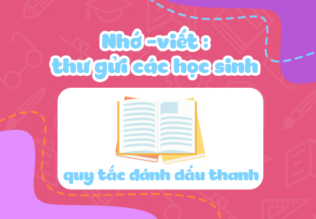 Nhớ - viết: Thư gửi các học sinh. Quy tắc đánh dấu thanh